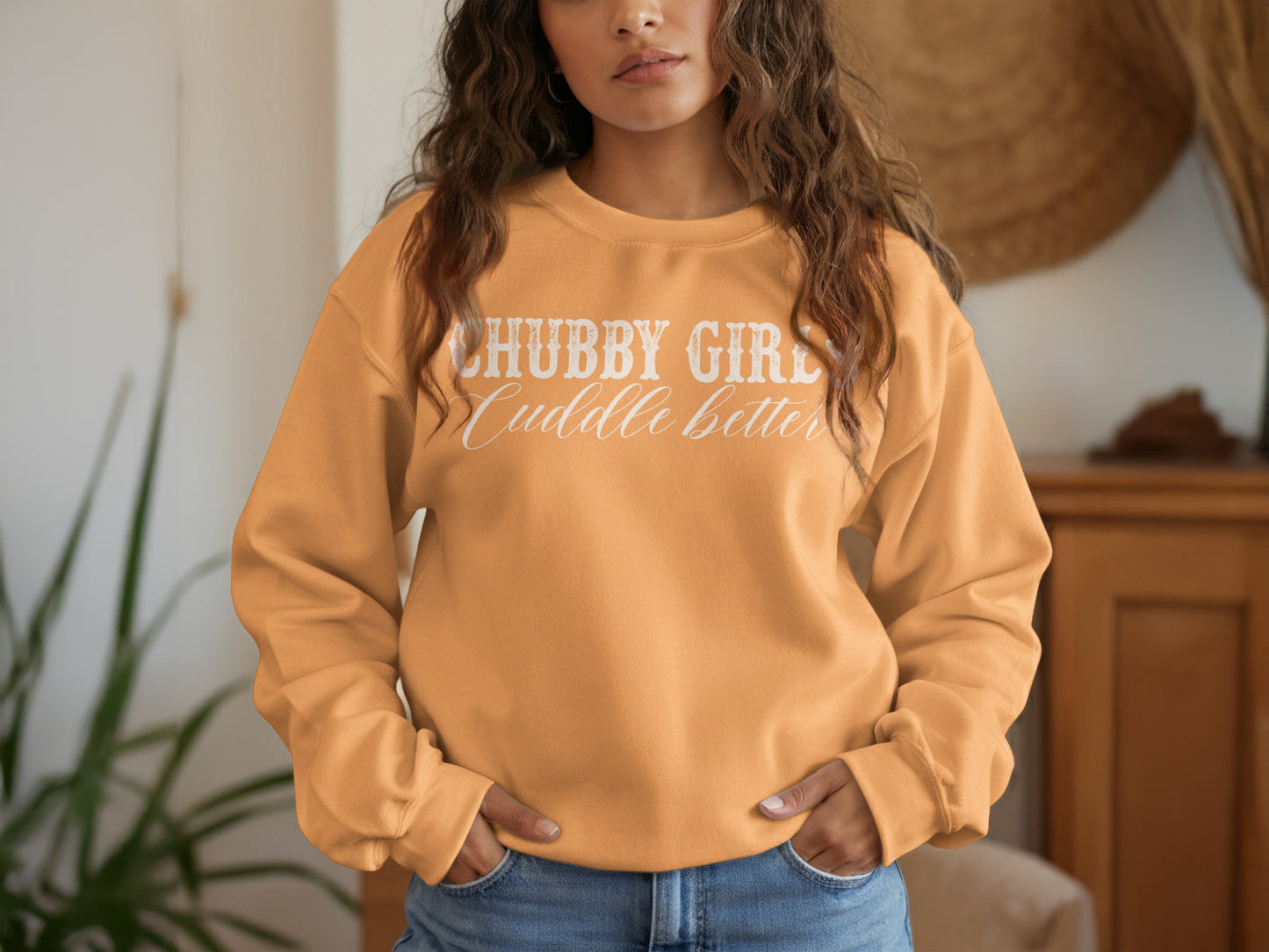Chubby Girls Cuddle Better Printed Sweatshirt