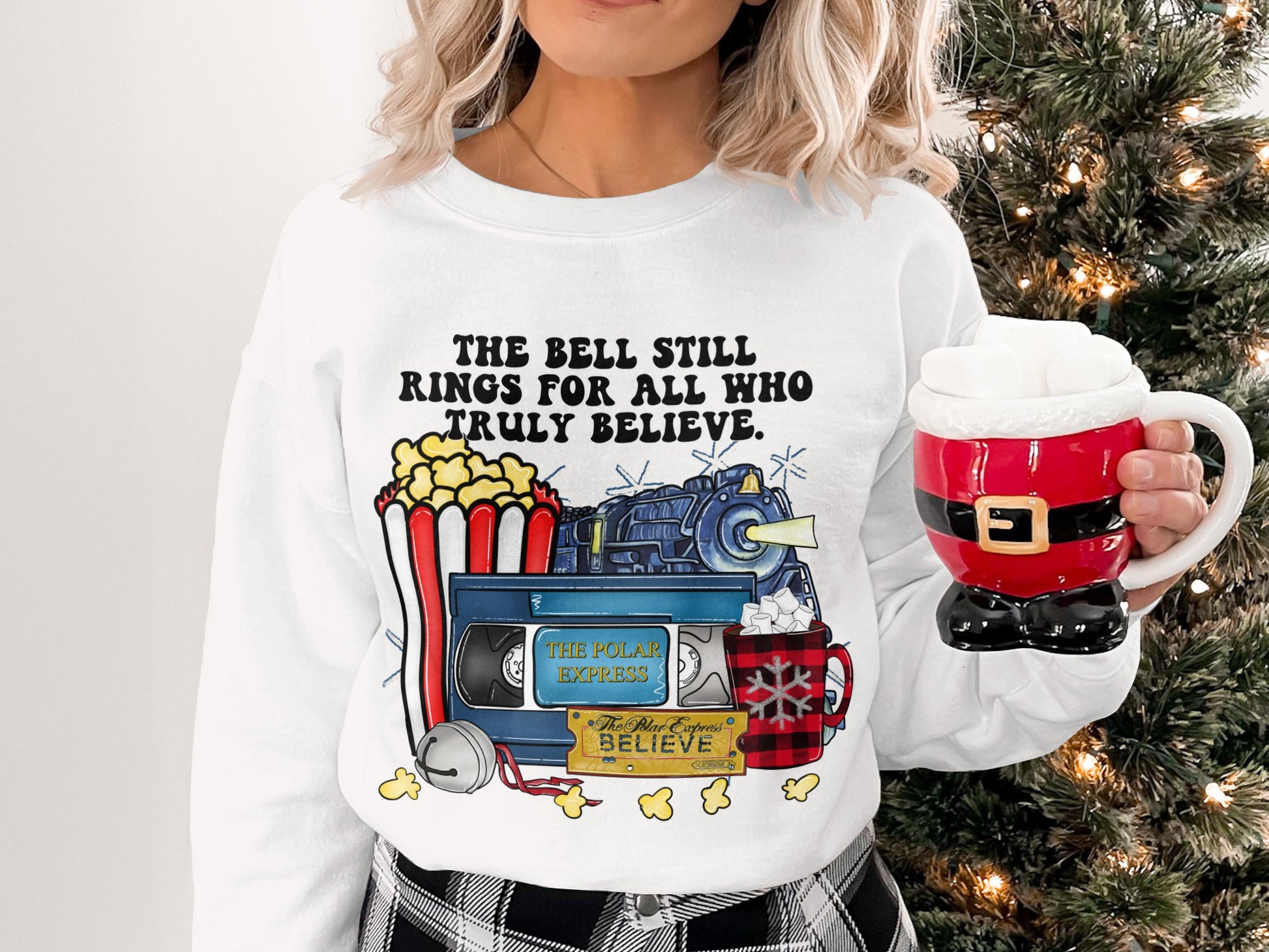 The Bell Still Rings Polar Express Holiday Sweater