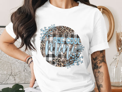 One Cool Mimi Leopard and Plaid Graphic Tee