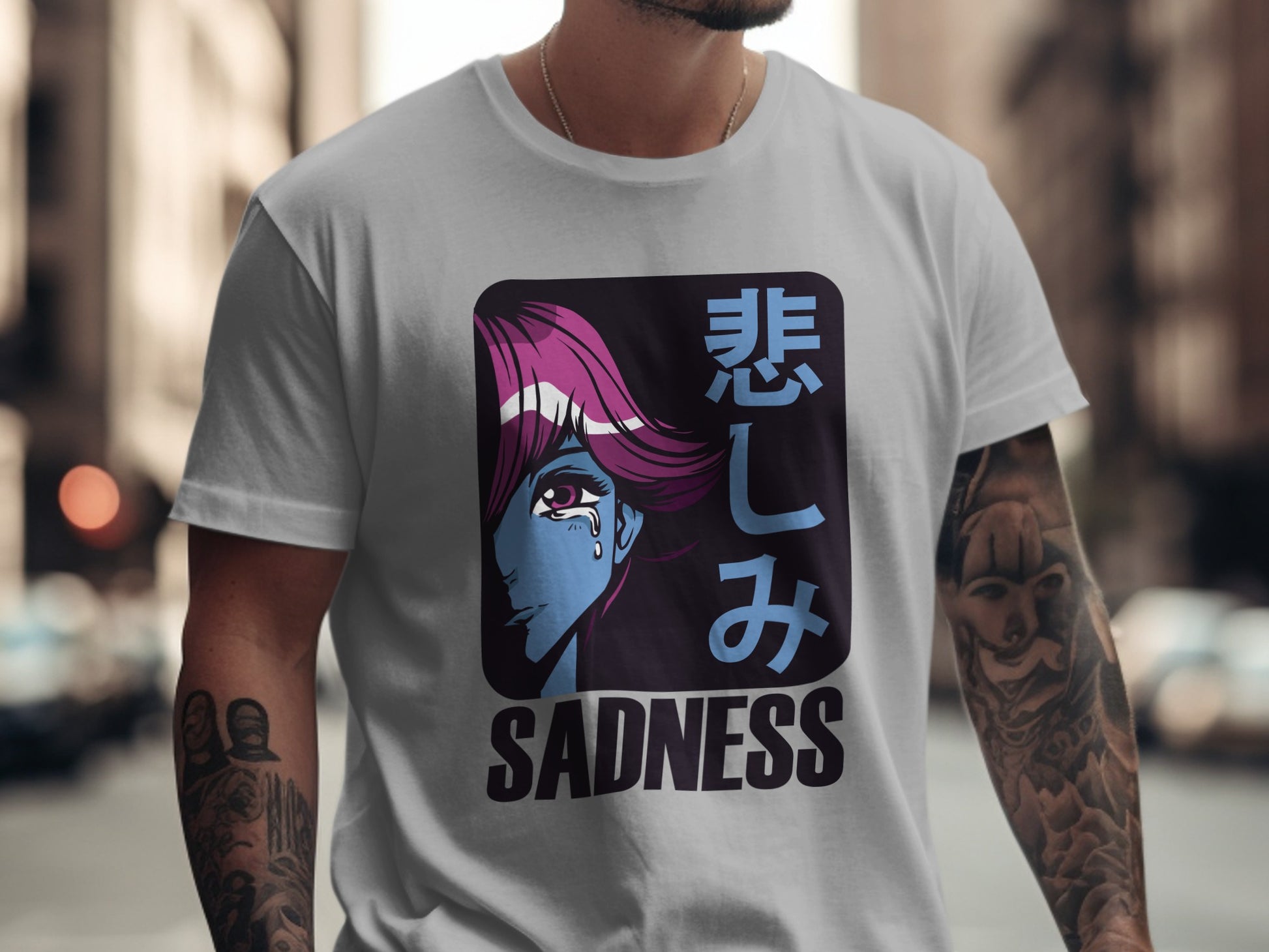 Sadness Anime Character Cool Streetwear Design Shirt