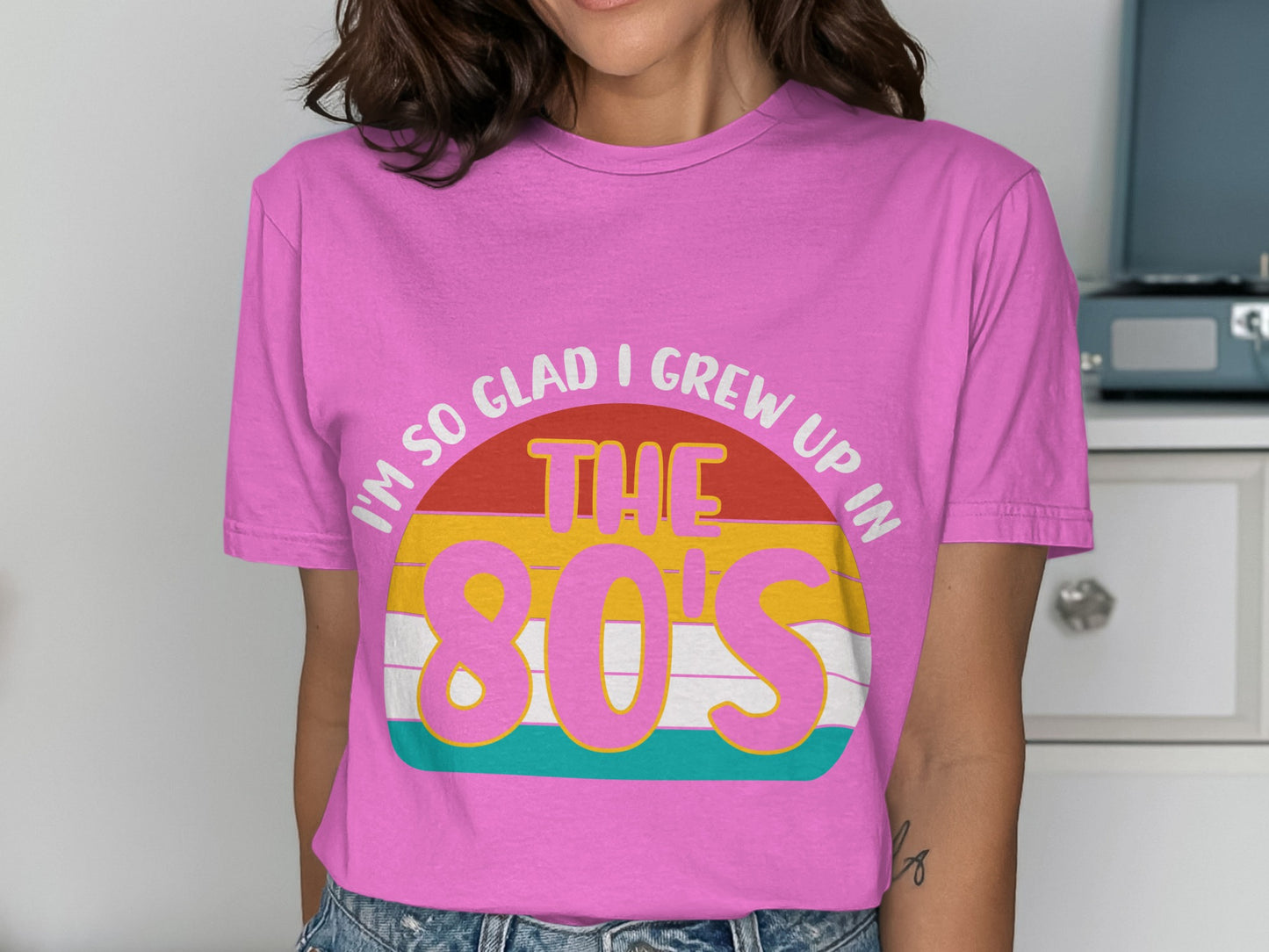 I'm So Glad I Grew Up In The 80's Graphic Tee