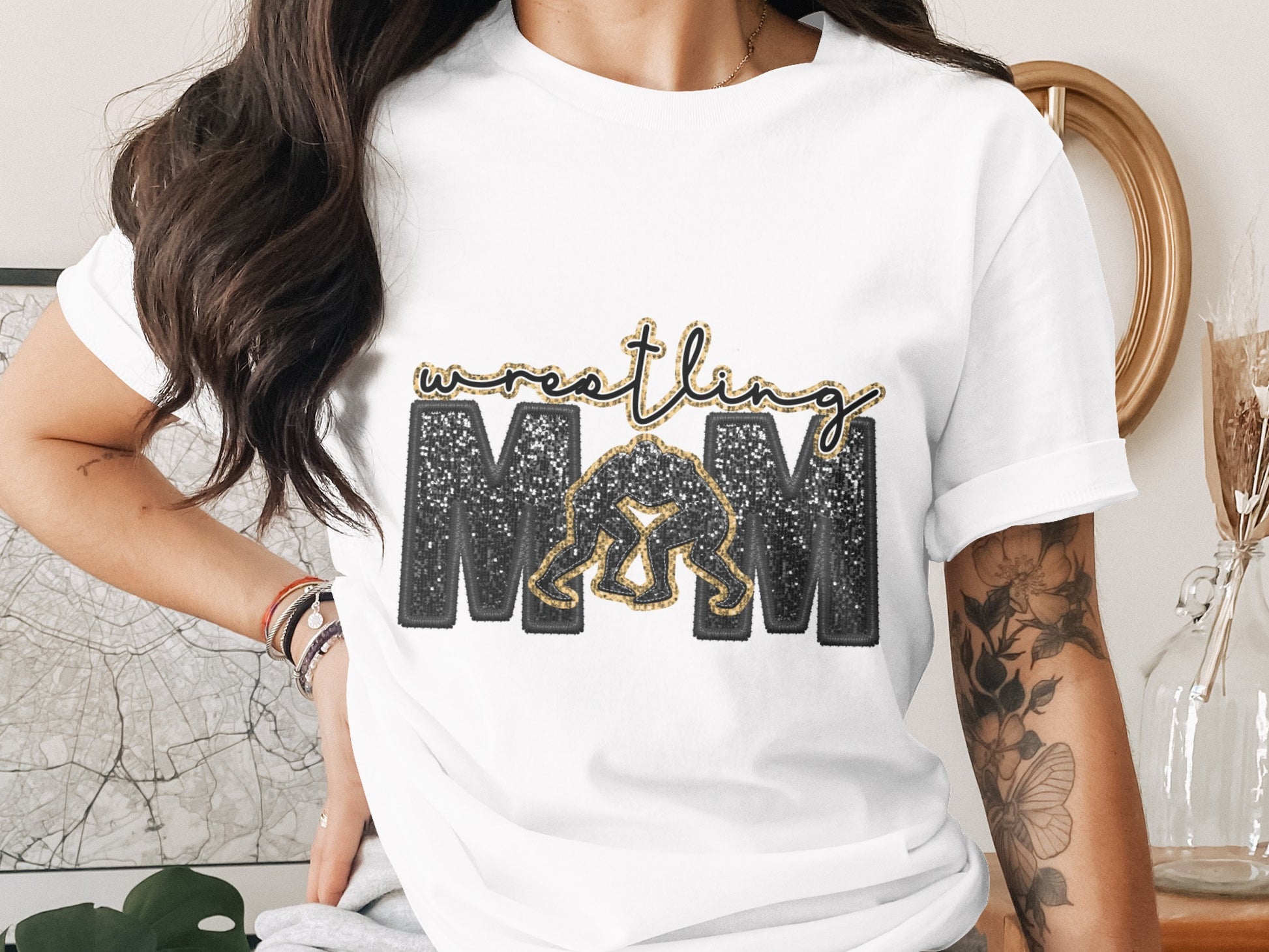 Wrestling Mom Graphic T-Shirt Perfect for Fans