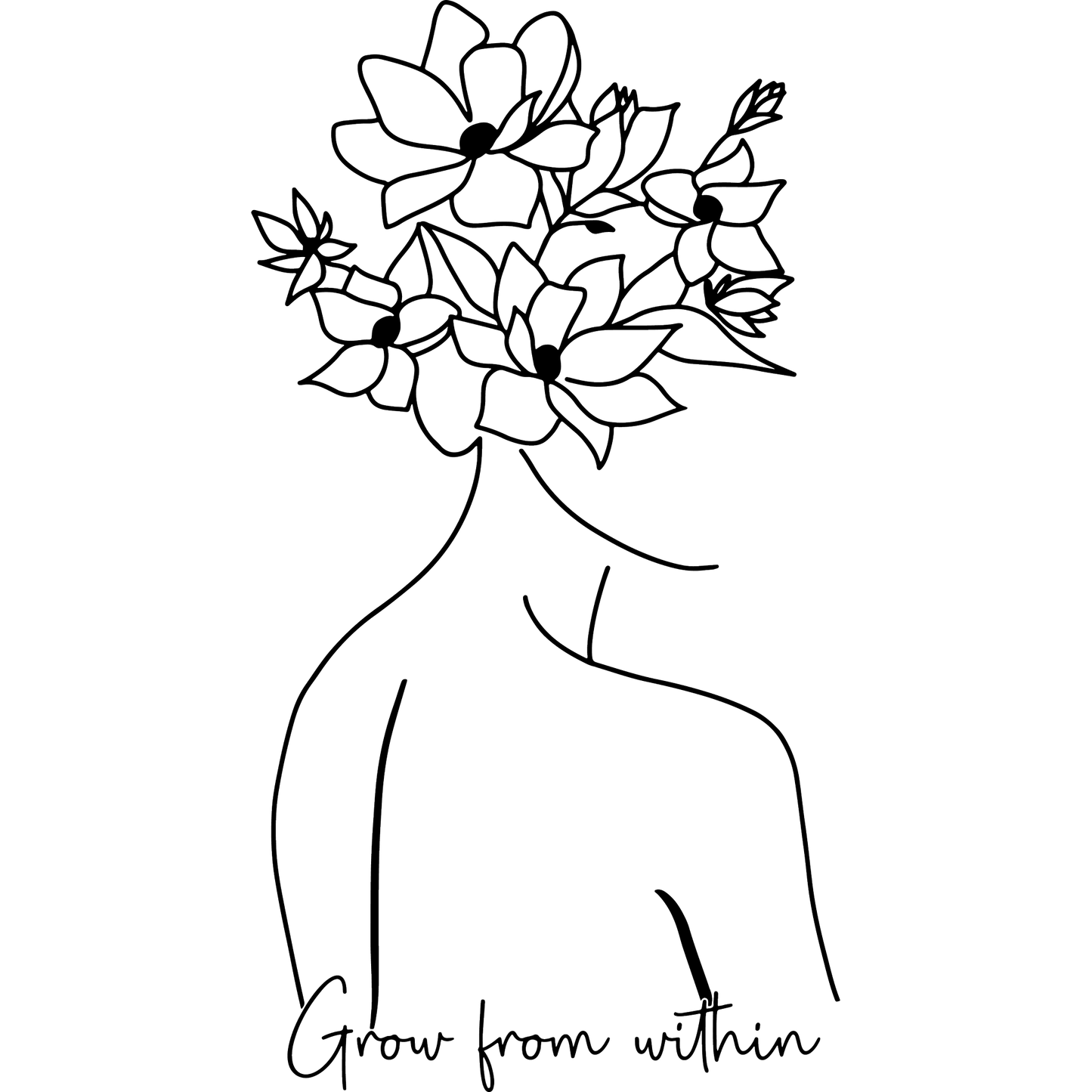 Grow from Within Floral Art Print
