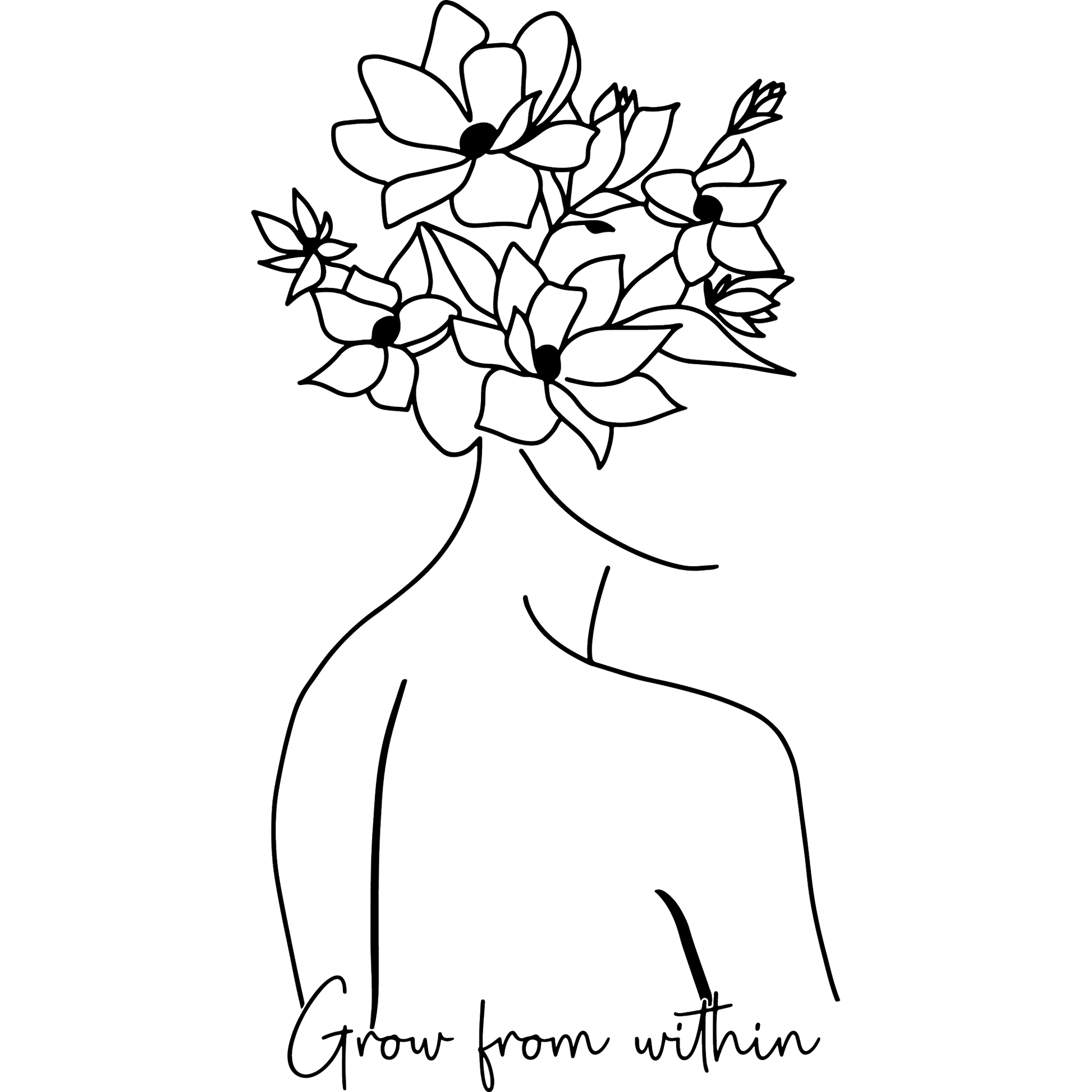 Grow from Within Floral Art Print