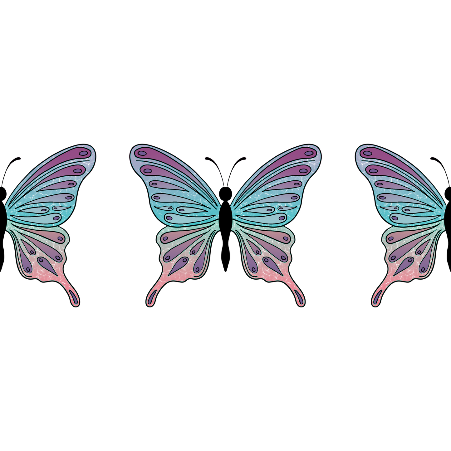 Colorful Decorative Butterfly Design Pattern product