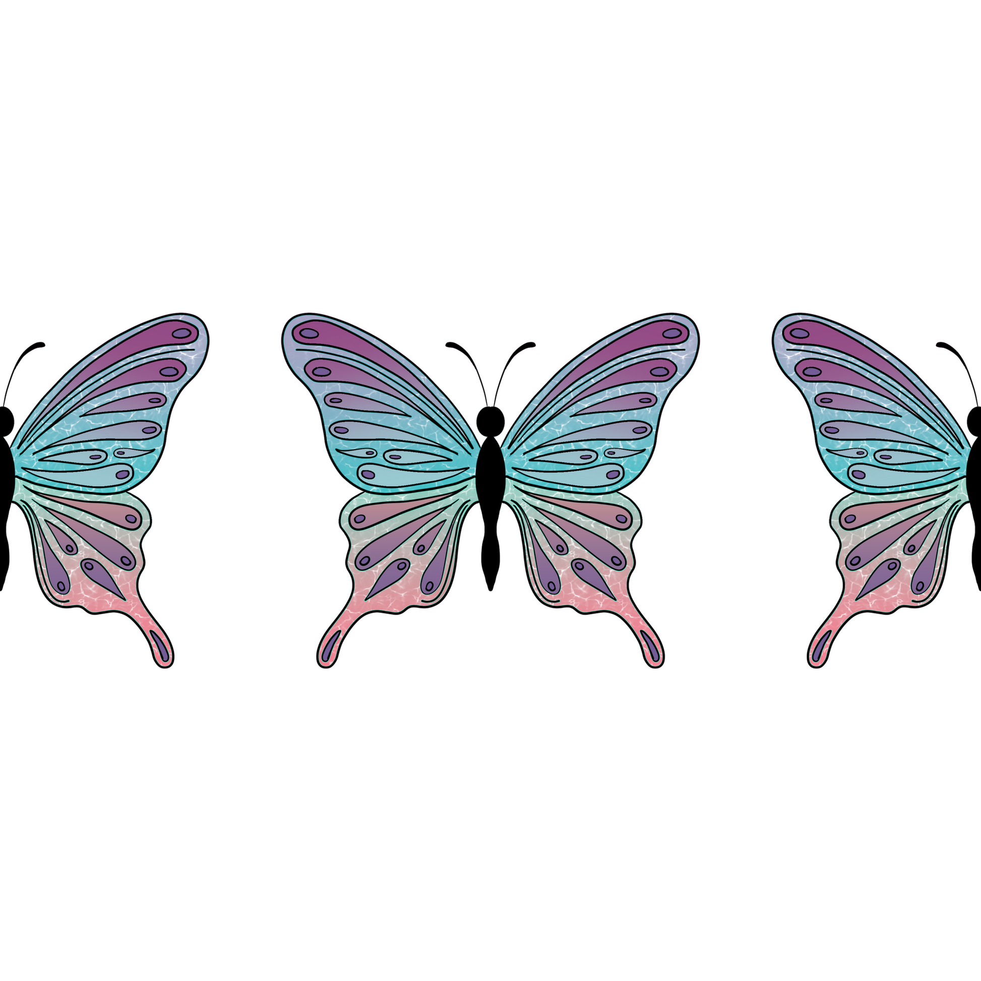 Colorful Decorative Butterfly Design Pattern product