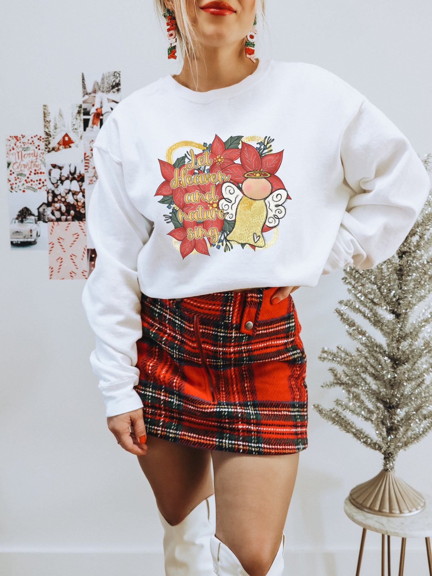 Festive Christmas Reindeer Sweatshirt for Holiday Season