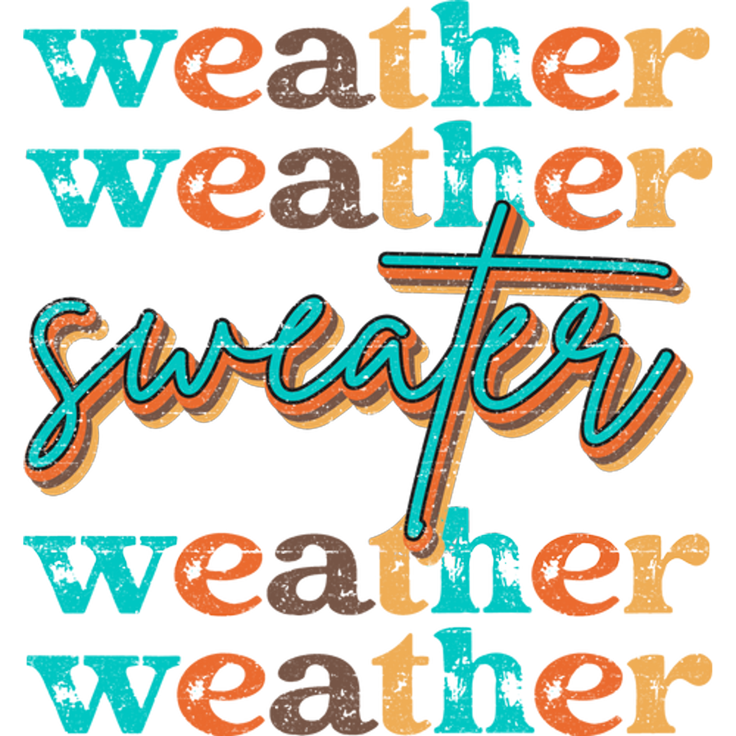 Weather Sweater Colorful Graphic Sweatshirt Product