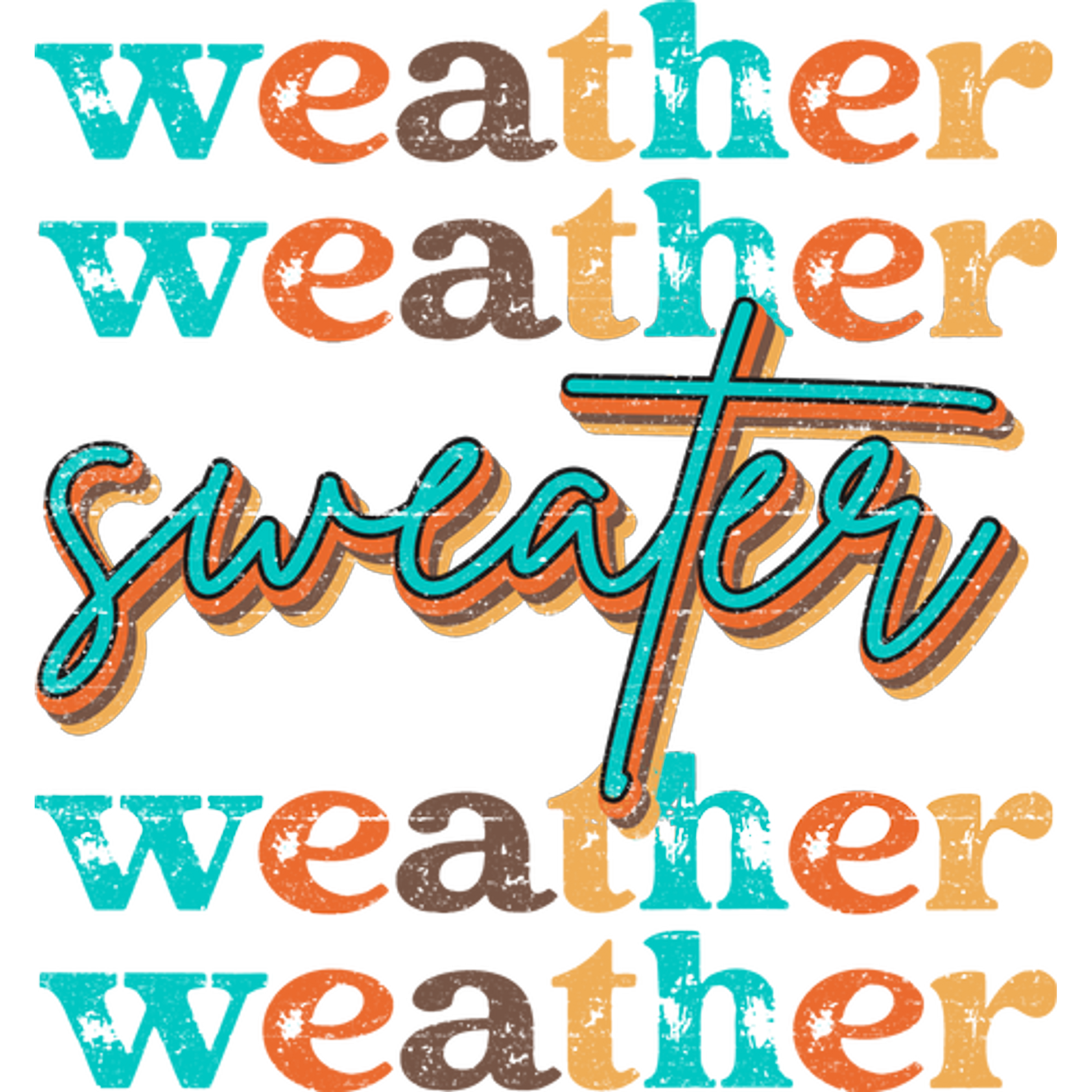 Weather Sweater Colorful Graphic Sweatshirt Product