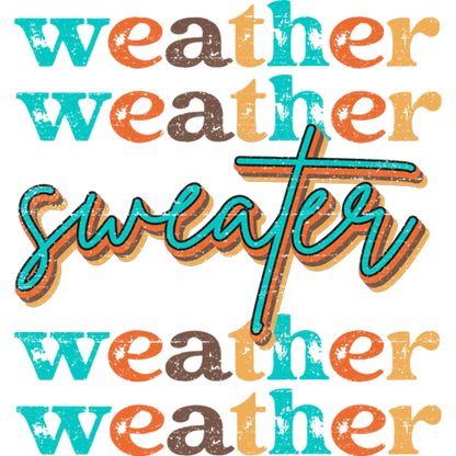 Weather Sweater Colorful Graphic Sweatshirt Product