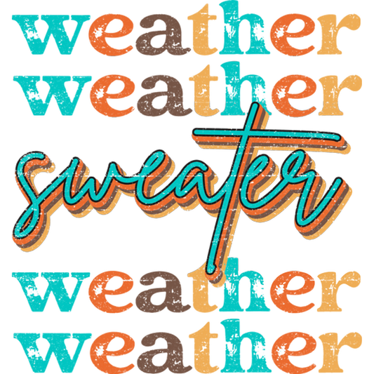 Weather Sweater Colorful Graphic Sweatshirt Product