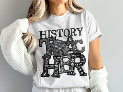 History Teacher Graphic T-Shirt for Educators