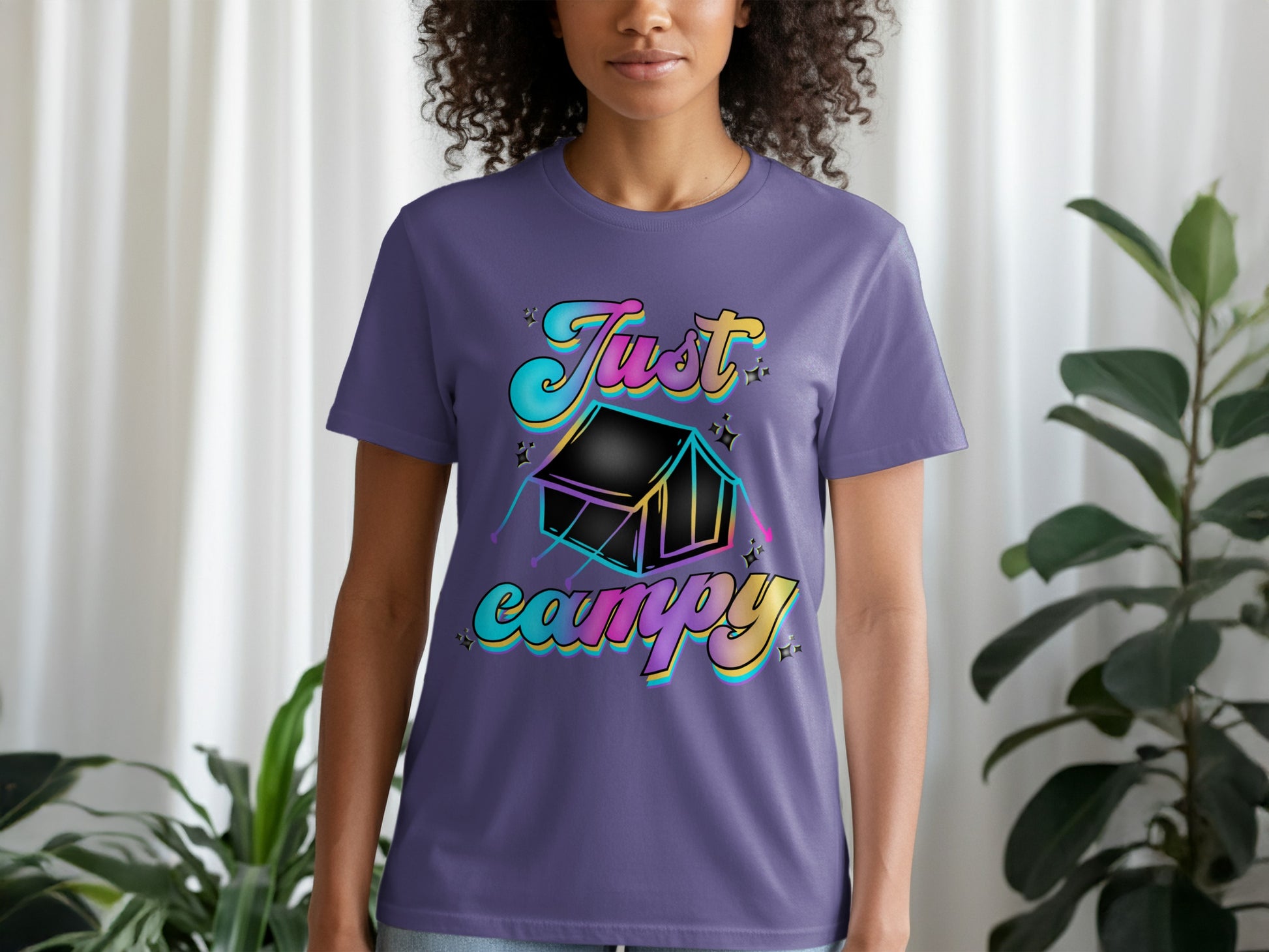 Just Campy Graphic Tee Perfect for Camping Enthusiasts