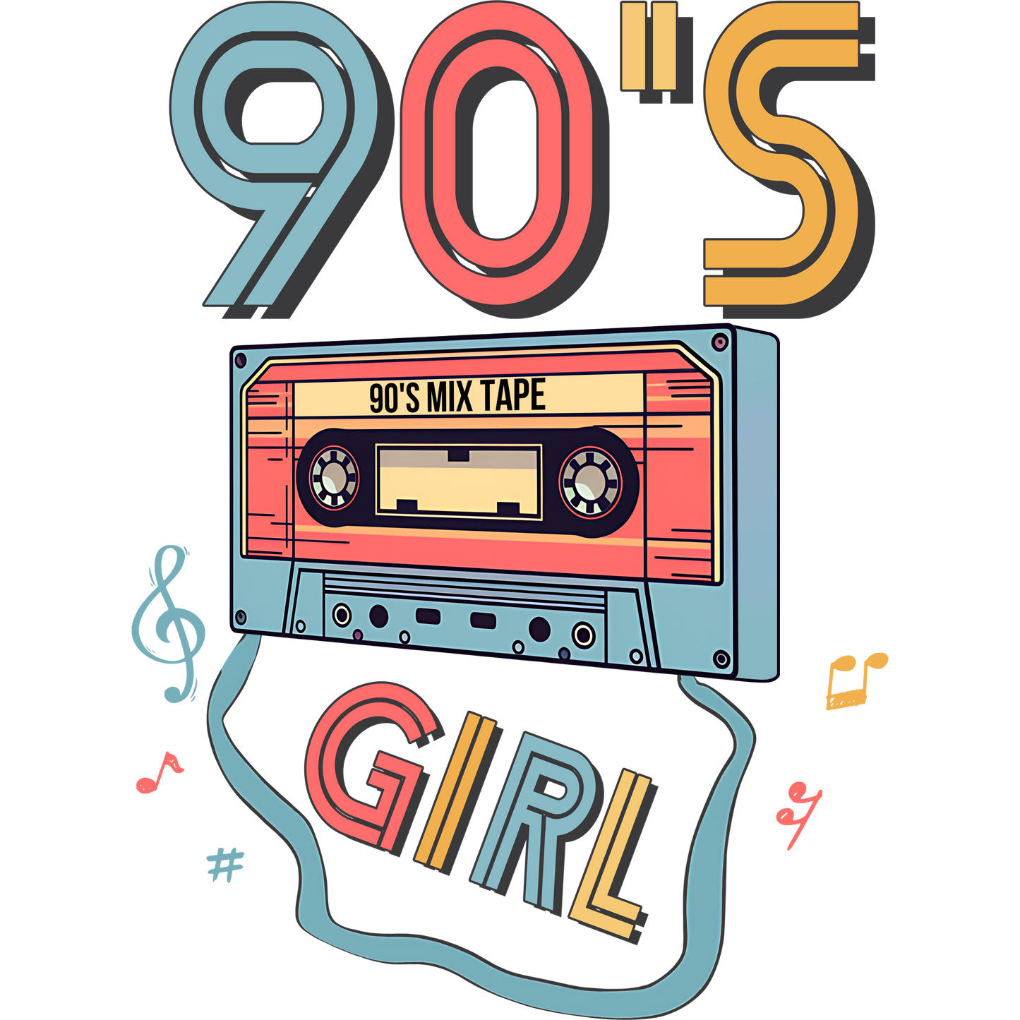 90's Mix Tape 90's Girl Retro 90s Style product