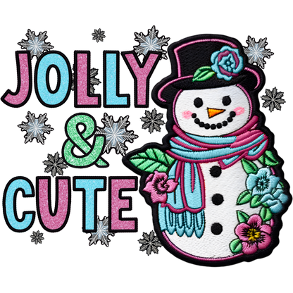 Festive Snowman Design Jolly and Cute Patch Product