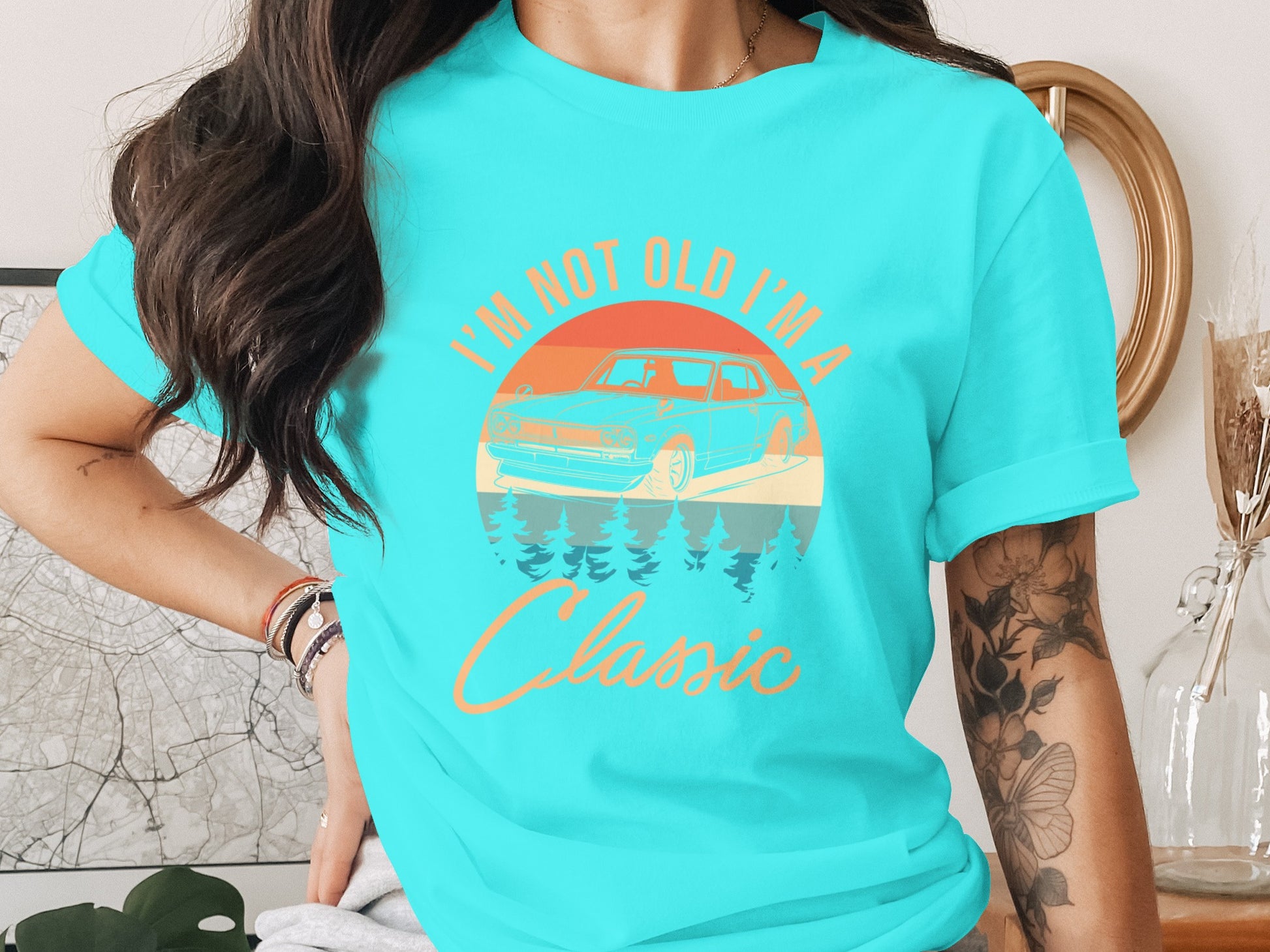 I'm Not Old I'm A Classic Retro Car Graphic T-Shirt
