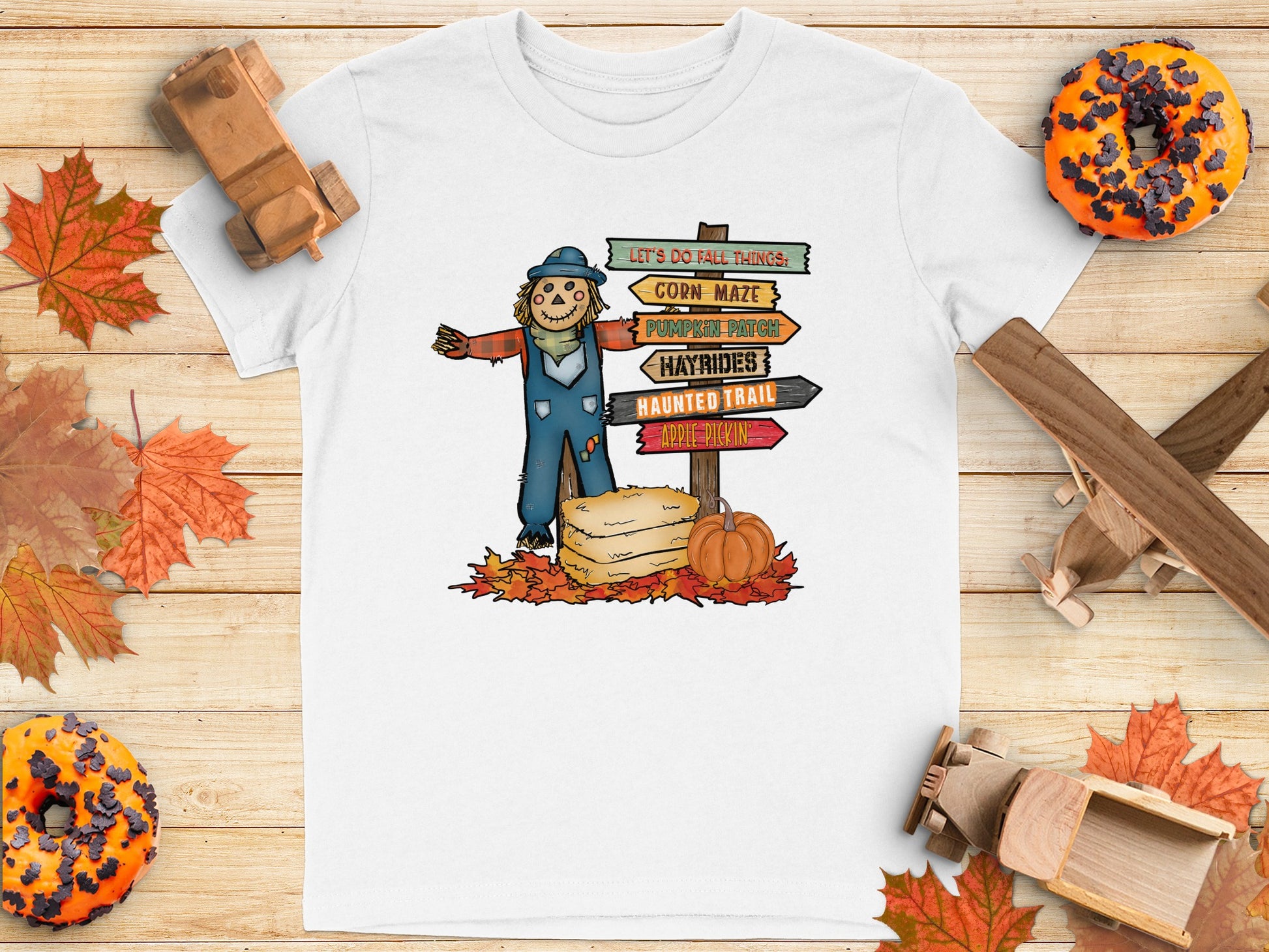 Let's Do Fall Things Scarecrow Autumn T-Shirt