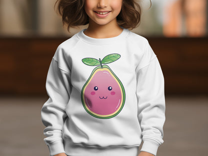 Smiling Pear Graphic Sweatshirt For Kids Toddler Wear