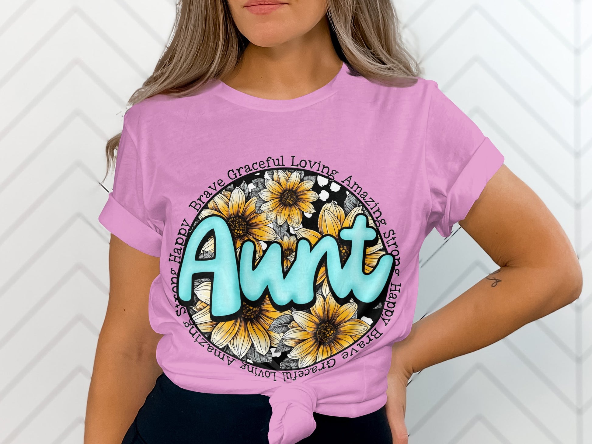 Aunt Brave Graceful Loving Amazing Happy Product