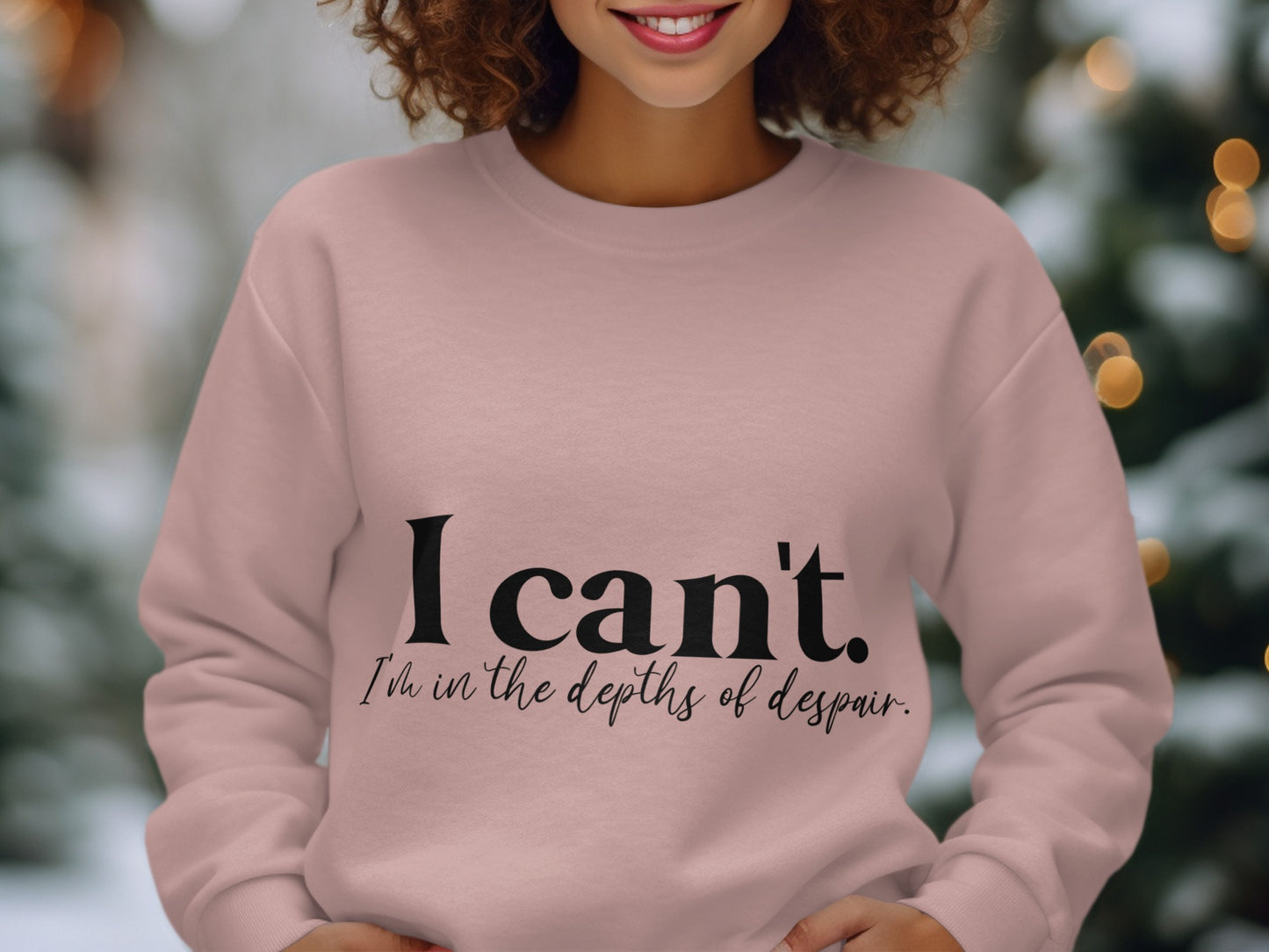 I can't I'm in the depths of despair product