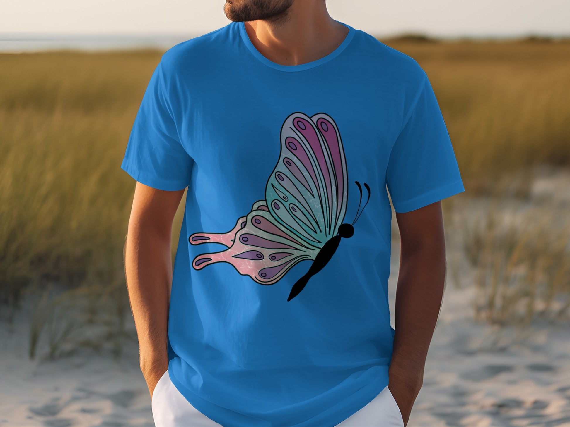 Beautiful Butterfly Graphic Design T-Shirt for Sale
