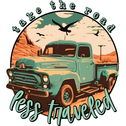 Take the Road Less Traveled Vintage Truck Design