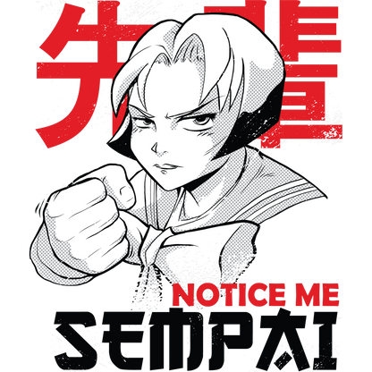 Notice Me Sempai Anime Character Illustration Shirt
