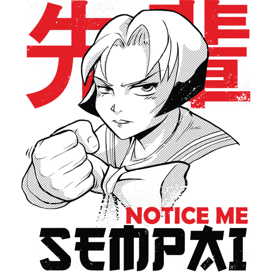Notice Me Sempai Anime Character Illustration Shirt
