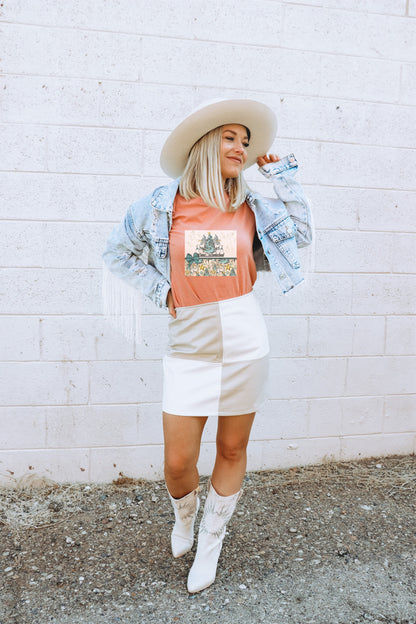 Stylish Orange Graphic Tee for Trendy Casual Wear