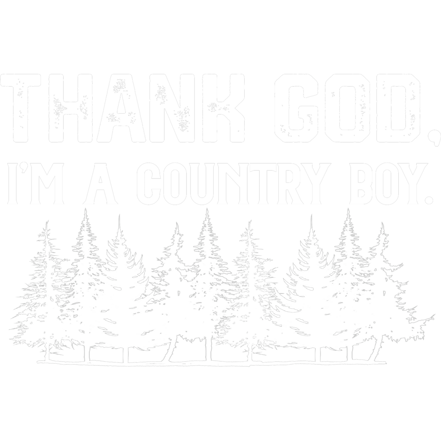 Thank God I'm A Country Boy Graphic Art Shirt