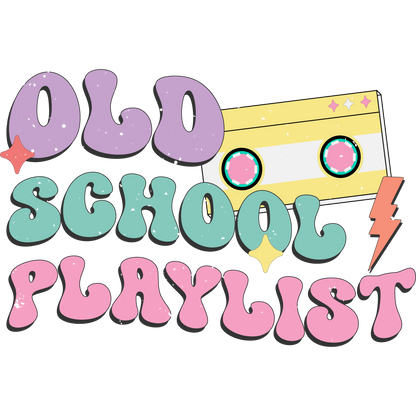 Retro Cassette Design Vintage Old School Playlist Product