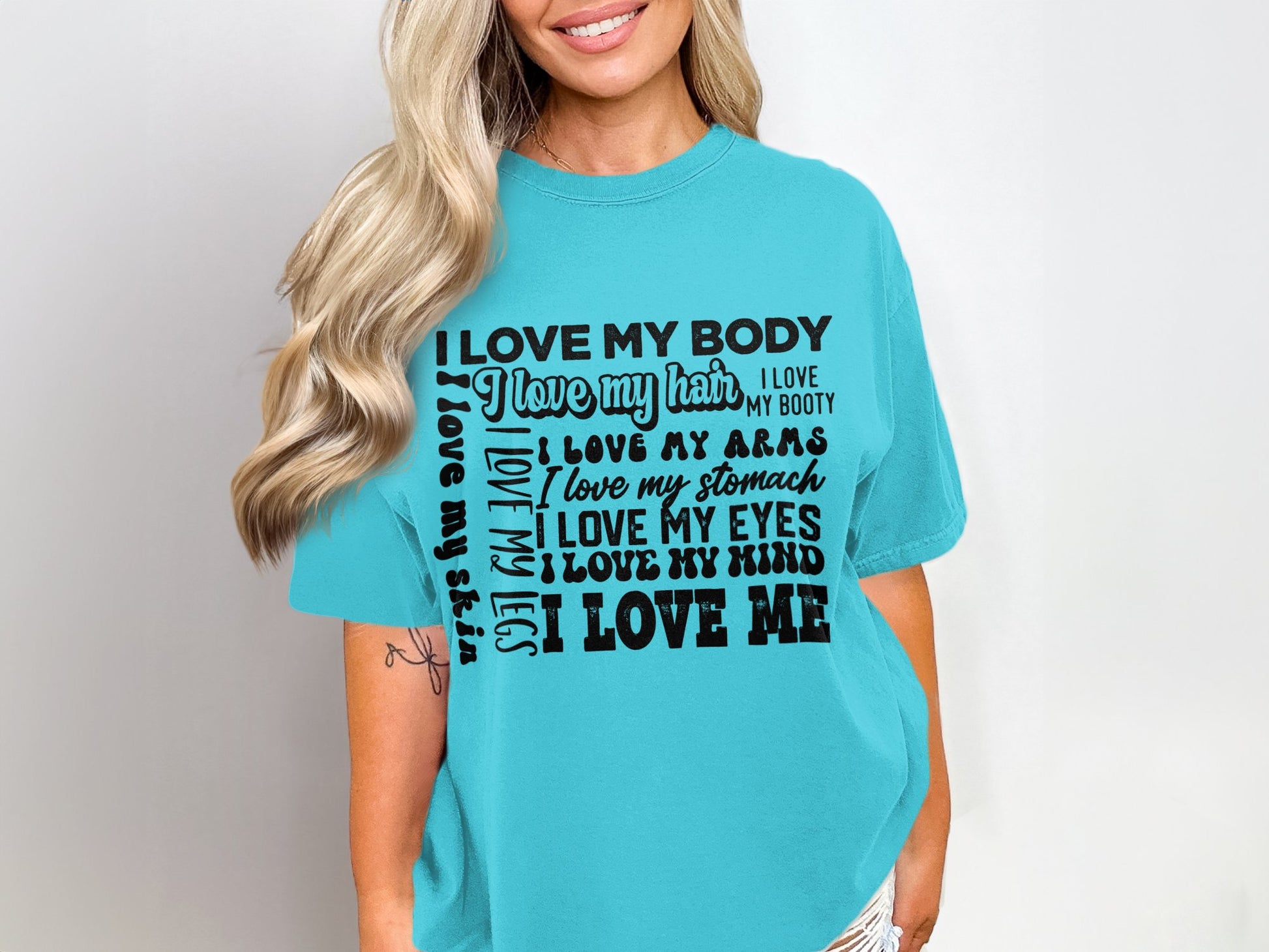 I Love My Body Hair Booty Arms Legs Eyes Mind Shirt