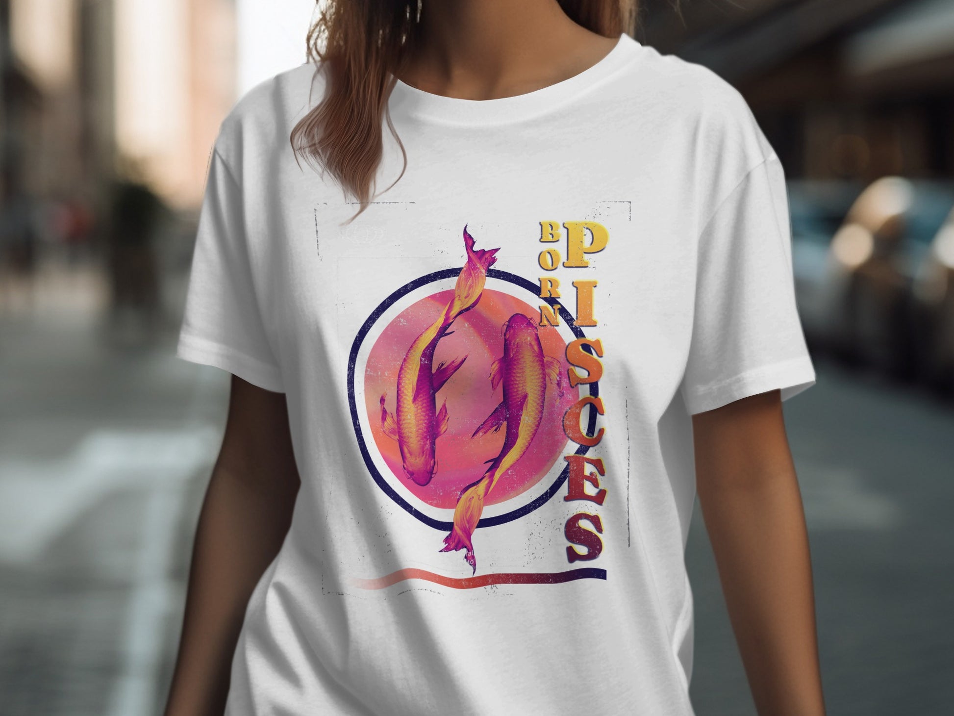 Born Pisces Graphic Tee Casual Summer Tshirt