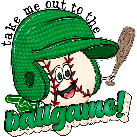 Take Me Out to the Ballgame Baseball Design