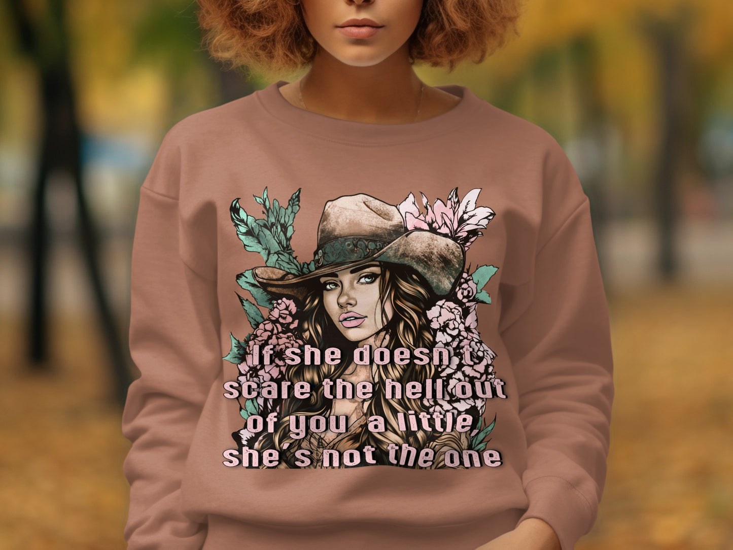 Artistic Graphic Sweatshirt with Empowering Message
