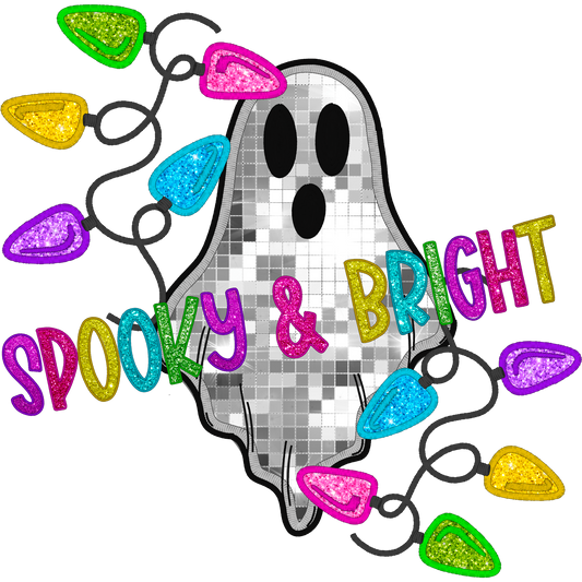Spooky and Bright Ghost with Colorful Lights Product