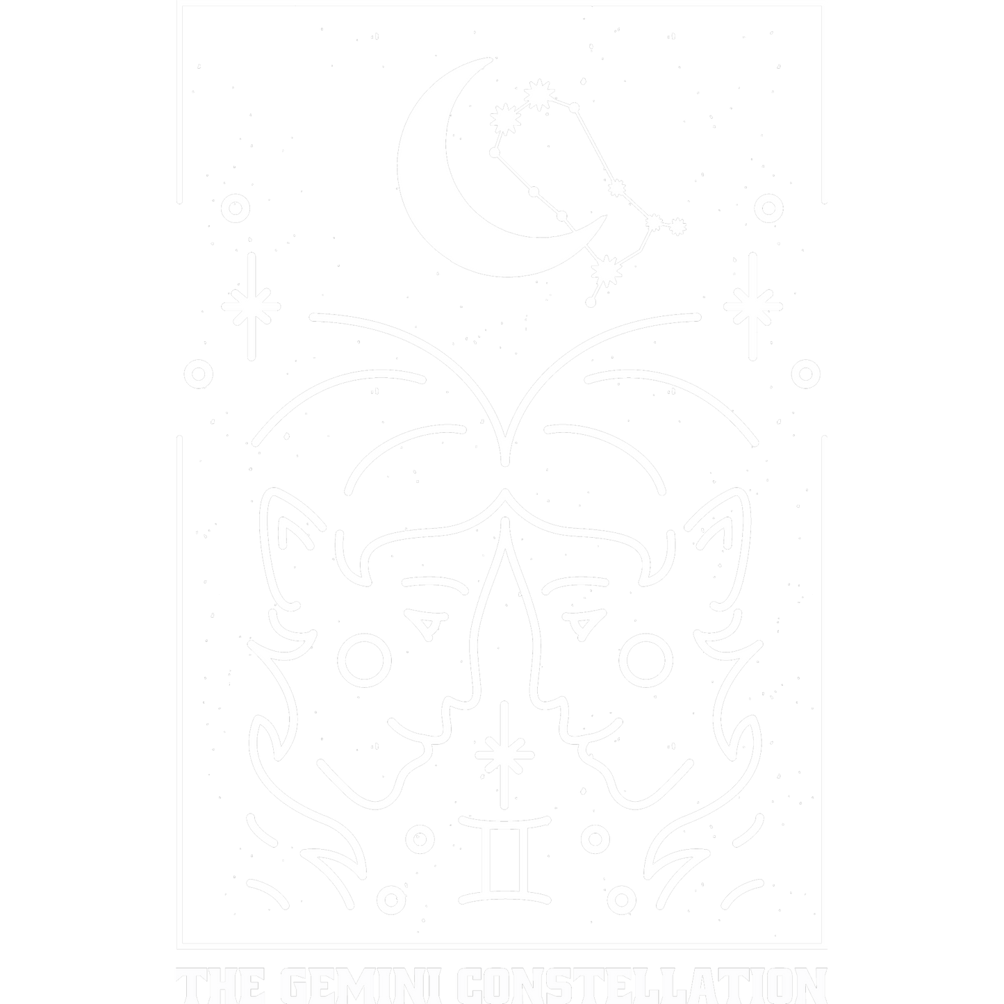 The Gemini Constellation Zodiac Artwork Poster