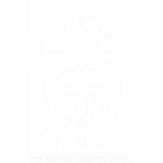 The Gemini Constellation Zodiac Artwork Poster