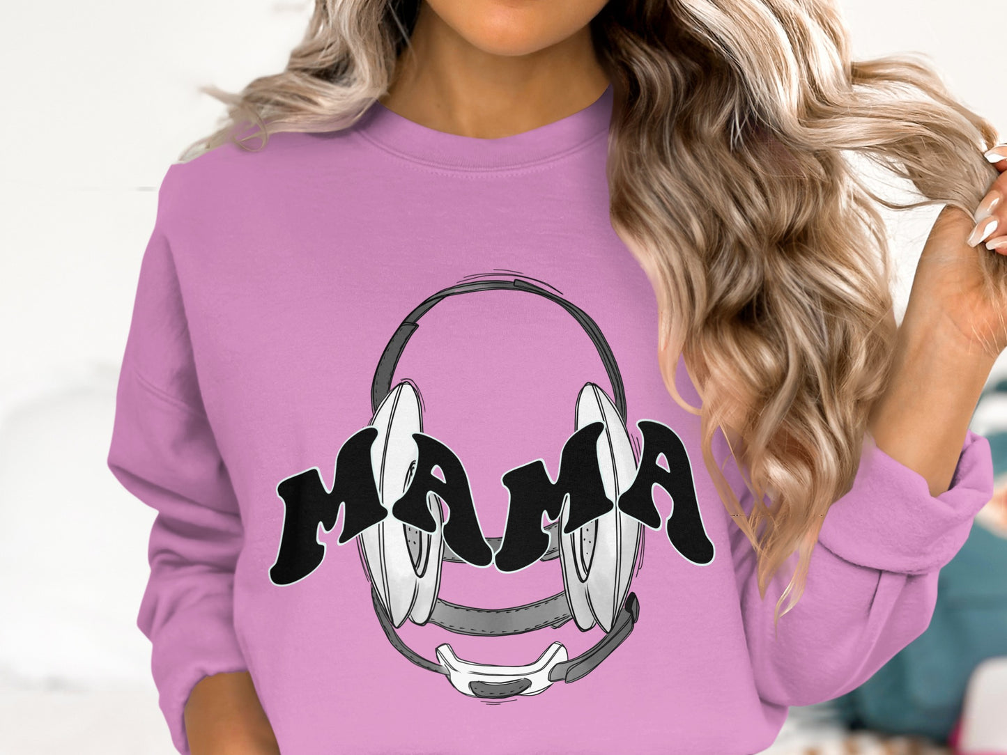 Mama Headphones Design Sweatshirt product