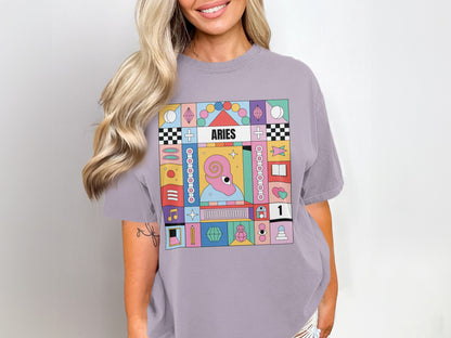 Aries Graphic Tee Perfect for Horoscope Lovers