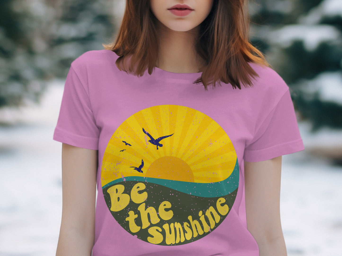 Colorful Be The Sunshine Graphic Tee
