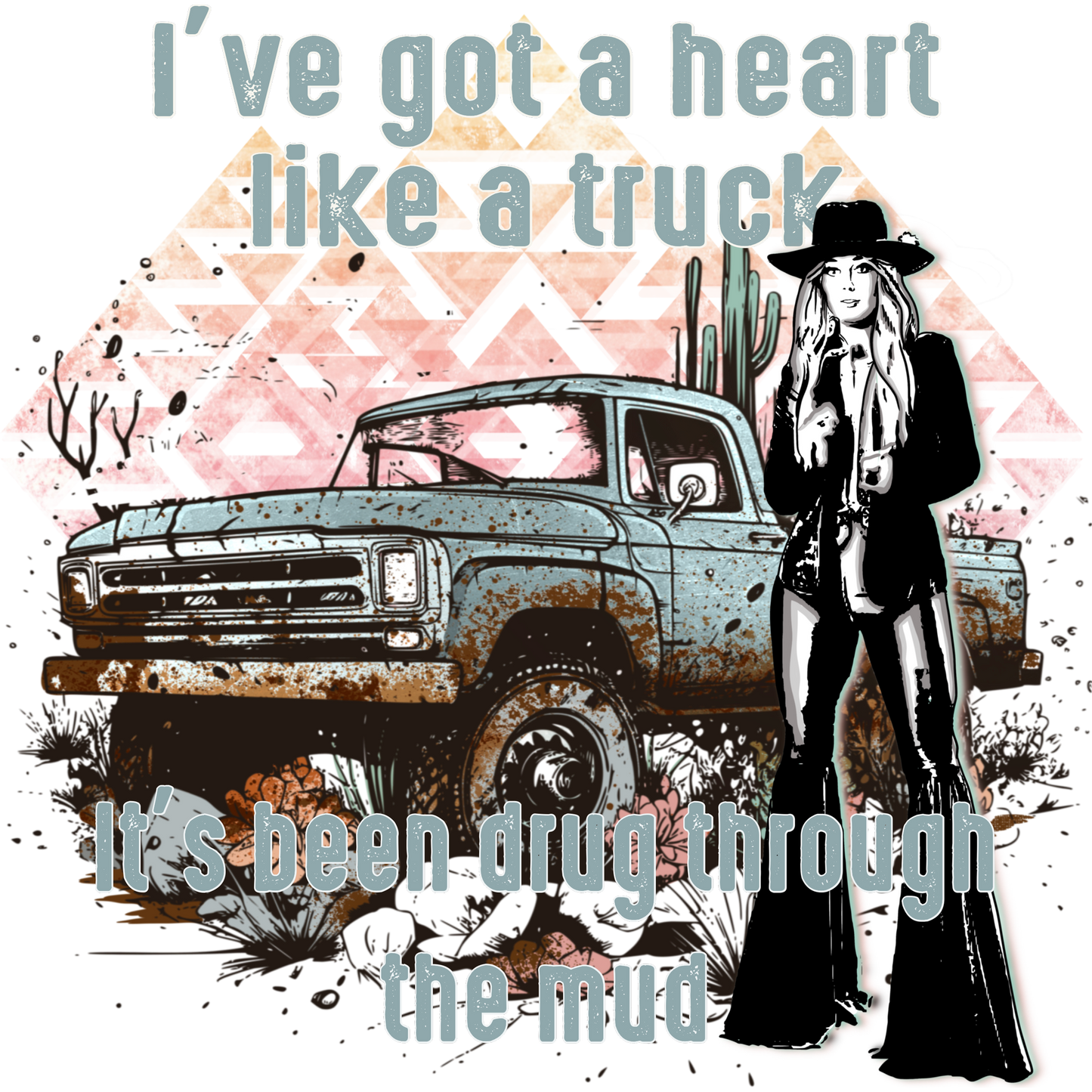 I've Got a Heart Like a Truck Graphic Apparel