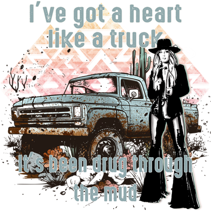 I've Got a Heart Like a Truck Graphic Apparel