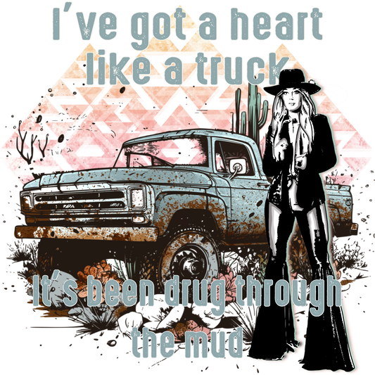 I've Got a Heart Like a Truck Graphic Apparel