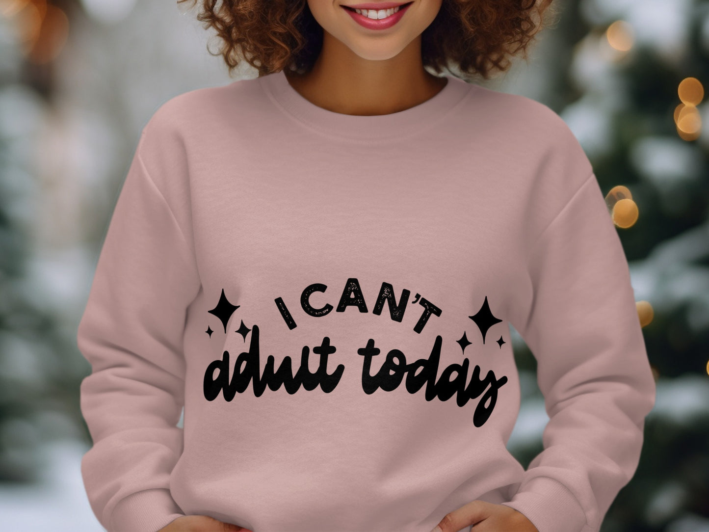 I Can't Adult Today Cozy Graphic Sweatshirt Product