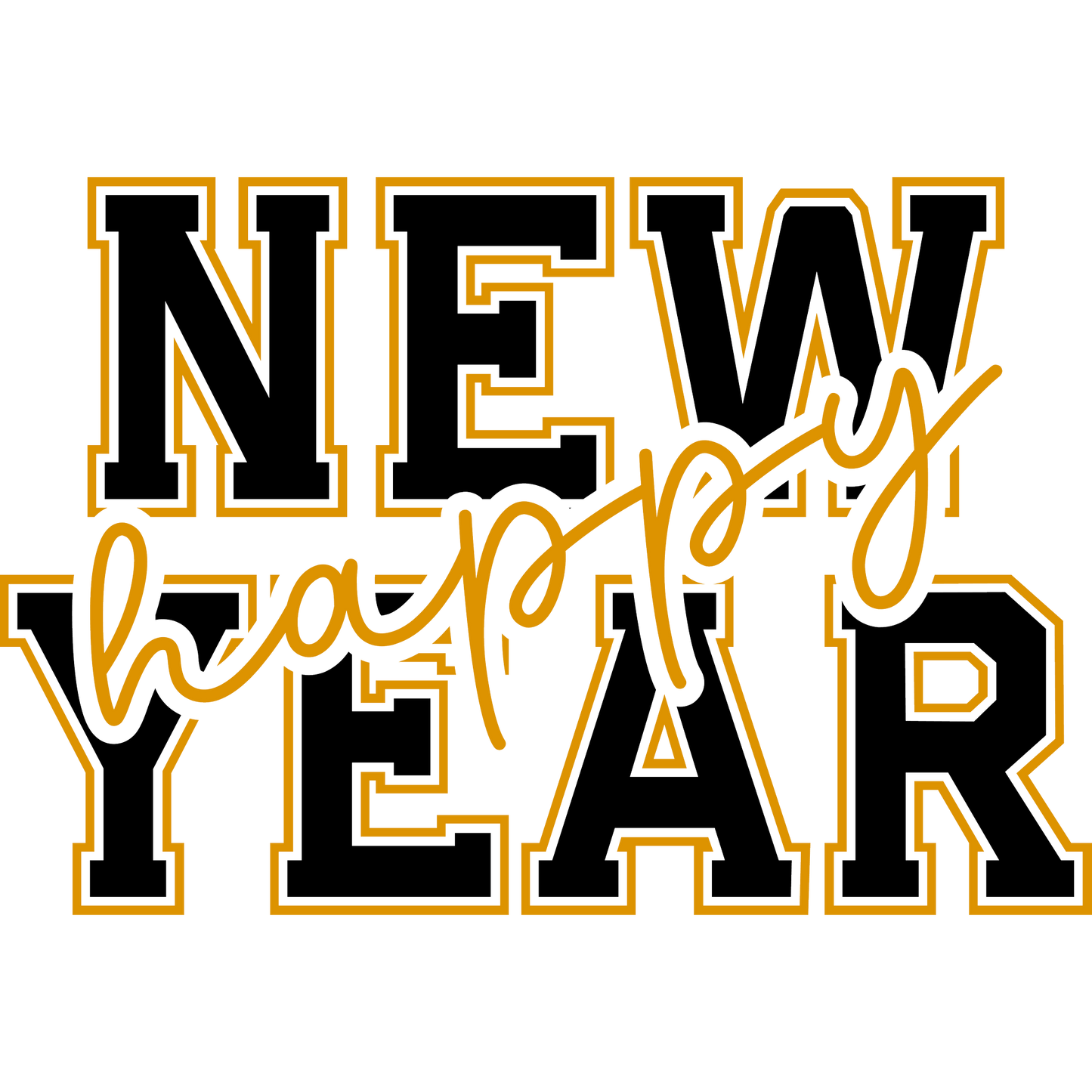 NEW Happy Year bold festive design product
