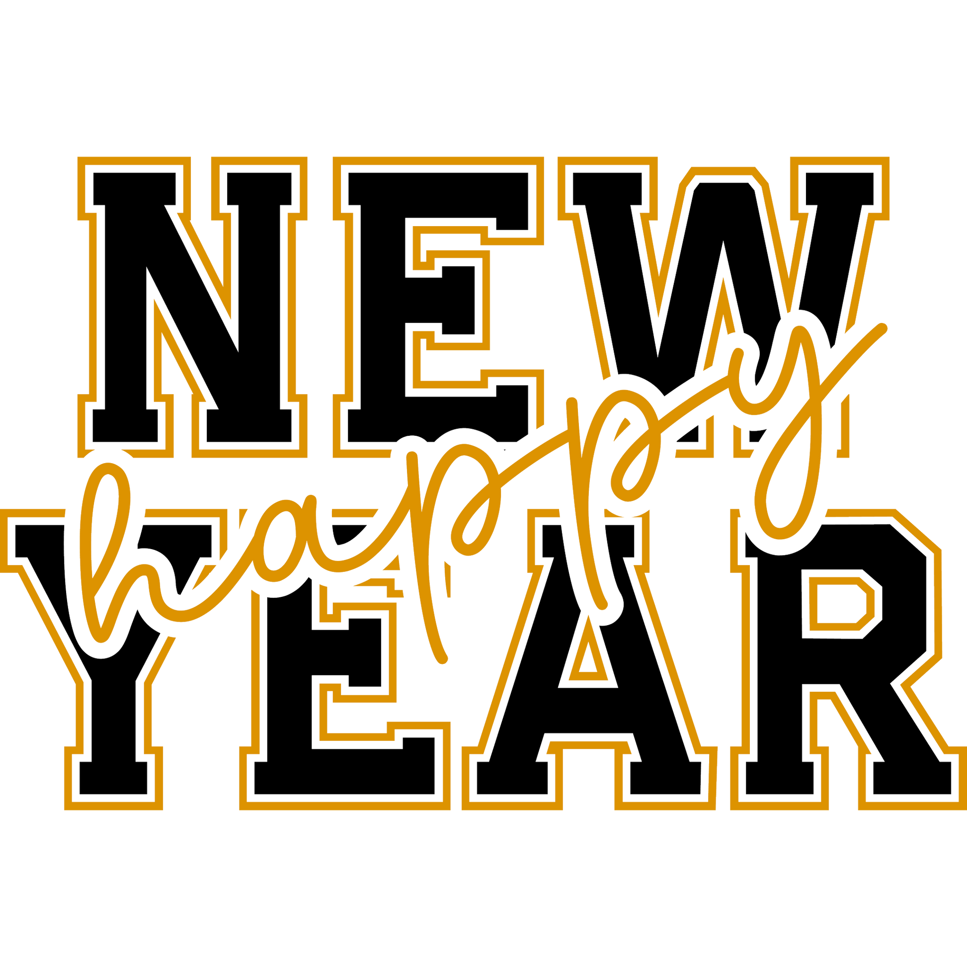 NEW Happy Year bold festive design product