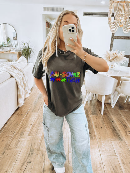AU-SOME Puzzle Graphic Tee for Autism Awareness