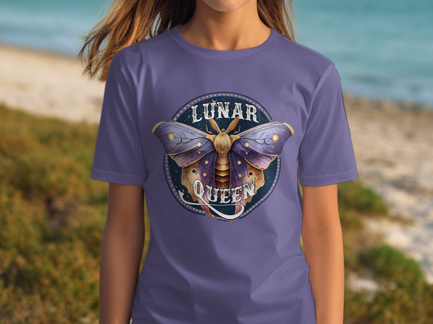 Lunar Queen Moth Design Premium Graphic Shirt