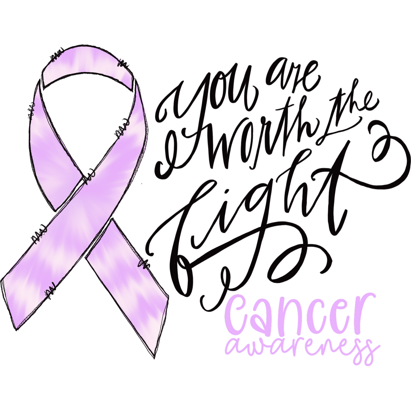 You Are Worth the Fight Cancer Awareness product